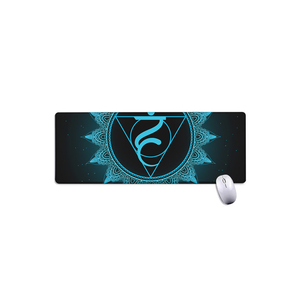 Vishuddha Chakra Symbol Print Extended Mouse Pad