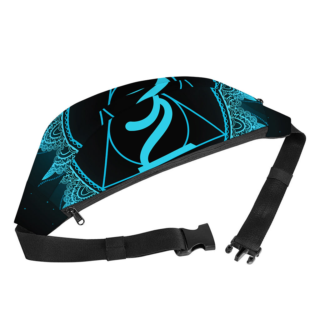Vishuddha Chakra Symbol Print Fanny Pack
