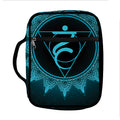 Vishuddha Chakra Symbol Print Front Pocket Bible Bag