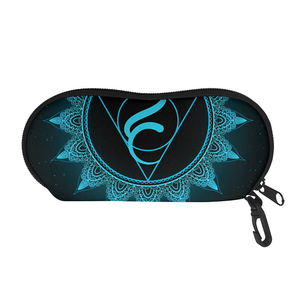 Vishuddha Chakra Symbol Print Glasses Case