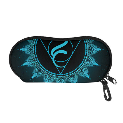 Vishuddha Chakra Symbol Print Glasses Case