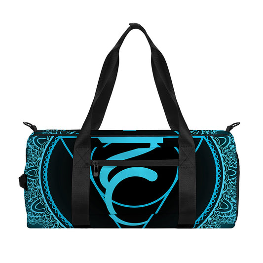 Vishuddha Chakra Symbol Print Gym Bag