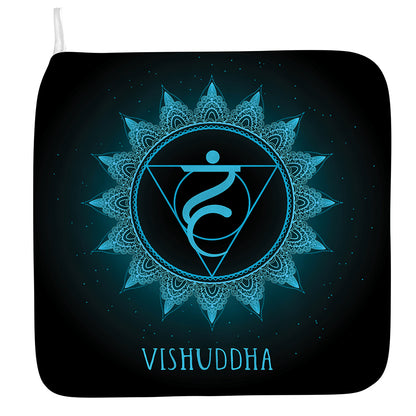 Vishuddha Chakra Symbol Print Hand Towel