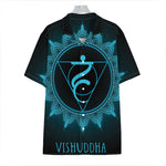 Vishuddha Chakra Symbol Print Hawaiian Shirt