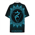 Vishuddha Chakra Symbol Print Hawaiian Shirt