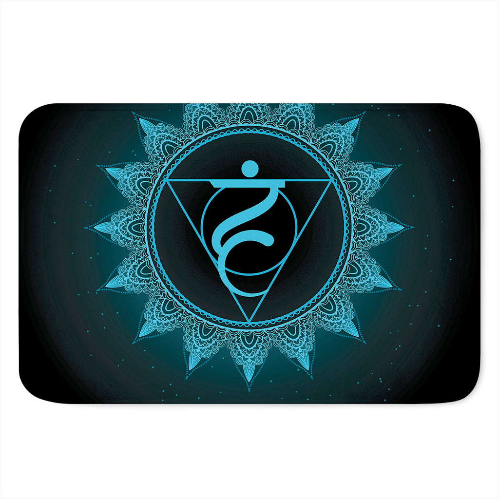 Vishuddha Chakra Symbol Print Indoor Door Mat