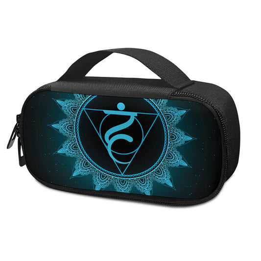 Vishuddha Chakra Symbol Print Insulin Cooler Travel Case
