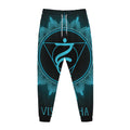 Vishuddha Chakra Symbol Print Jogger Pants