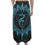 Vishuddha Chakra Symbol Print Lantern Pants