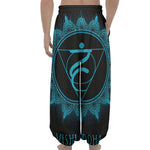 Vishuddha Chakra Symbol Print Lantern Pants