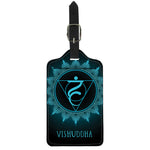Vishuddha Chakra Symbol Print Luggage Tag
