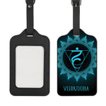 Vishuddha Chakra Symbol Print Luggage Tag