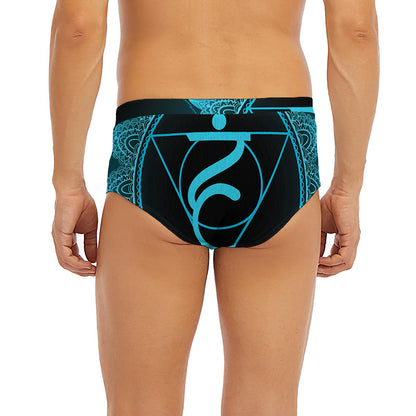 Vishuddha Chakra Symbol Print Men's Briefs