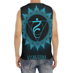 Vishuddha Chakra Symbol Print Men's Fitness Tank Top