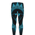 Vishuddha Chakra Symbol Print Men's Leggings