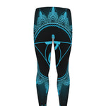 Vishuddha Chakra Symbol Print Men's leggings