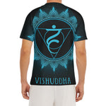 Vishuddha Chakra Symbol Print Men's Short Sleeve Rash Guard
