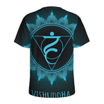 Vishuddha Chakra Symbol Print Men's Sports T-Shirt