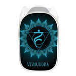 Vishuddha Chakra Symbol Print Mesh Laundry Hamper