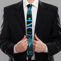 Vishuddha Chakra Symbol Print Necktie