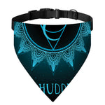Vishuddha Chakra Symbol Print Over The Collar Dog Bandana