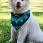 Vishuddha Chakra Symbol Print Over The Collar Dog Bandana