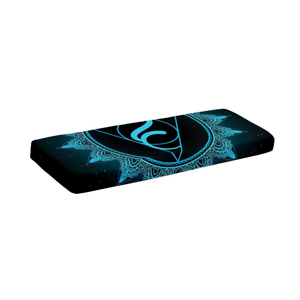 Vishuddha Chakra Symbol Print Piano Keyboard Cover