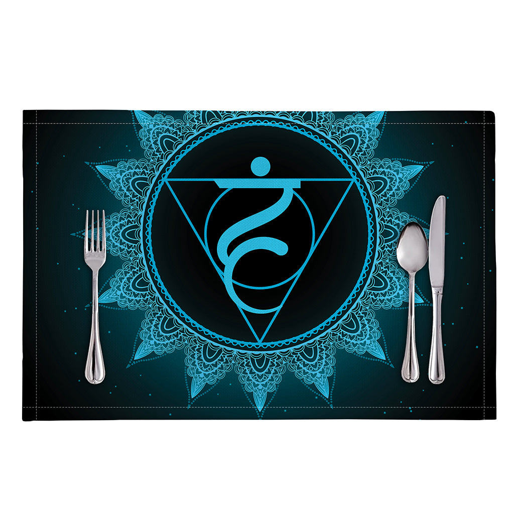 Vishuddha Chakra Symbol Print Placemat