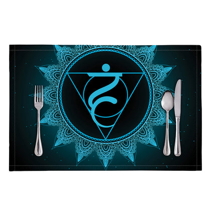 Vishuddha Chakra Symbol Print Placemat