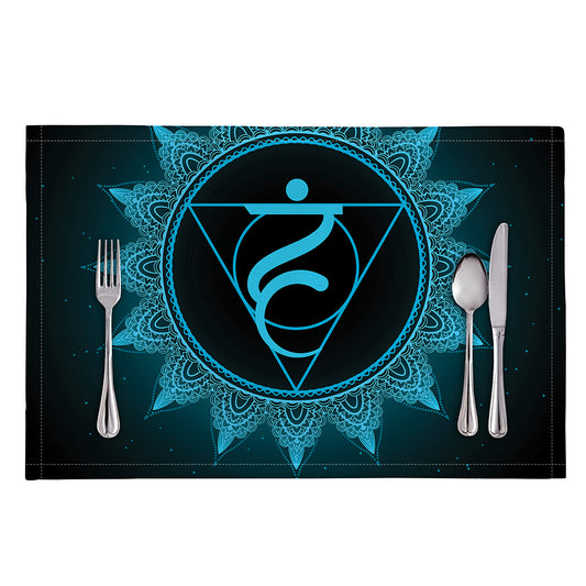 Vishuddha Chakra Symbol Print Placemat