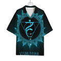 Vishuddha Chakra Symbol Print Rayon Hawaiian Shirt