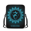 Vishuddha Chakra Symbol Print Rectangular Crossbody Bag