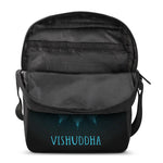 Vishuddha Chakra Symbol Print Rectangular Crossbody Bag