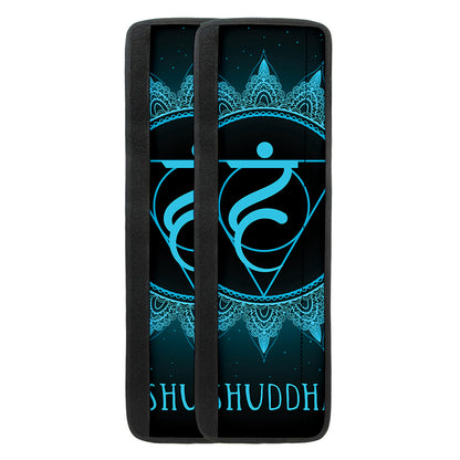 Vishuddha Chakra Symbol Print Refrigerator Handle Covers