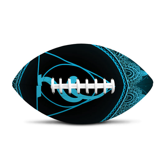 Vishuddha Chakra Symbol Print Rugby Ball
