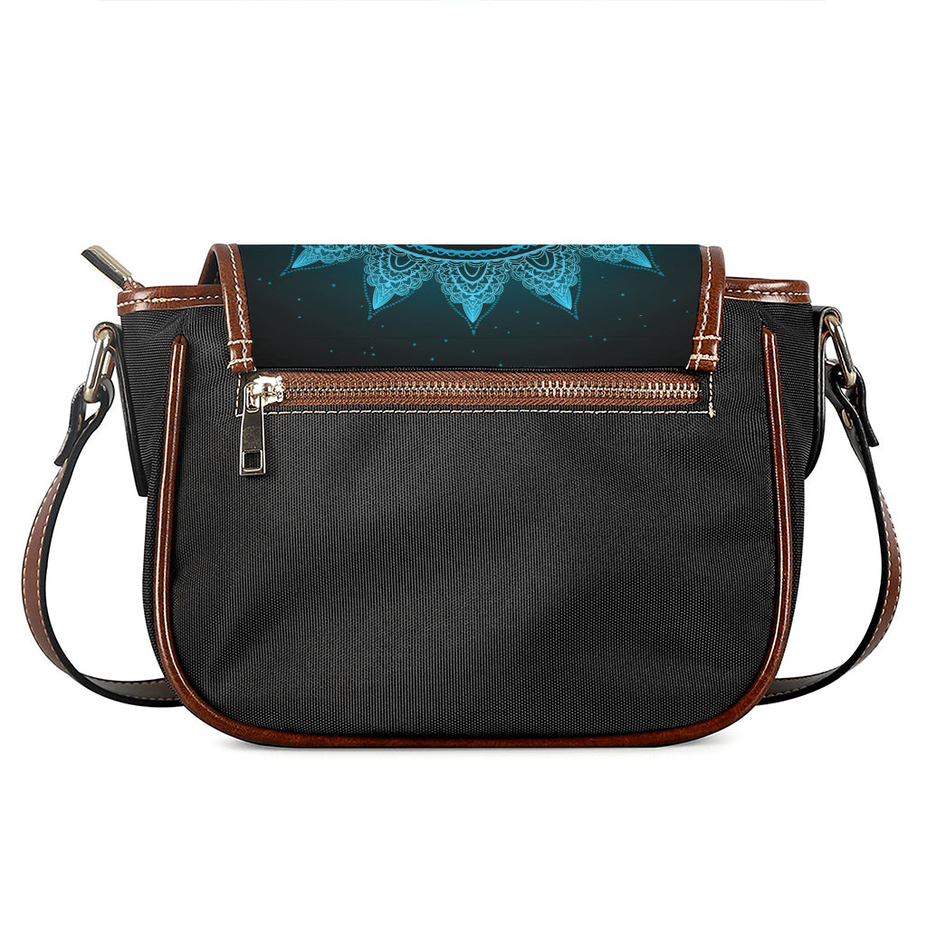 Vishuddha Chakra Symbol Print Saddle Bag