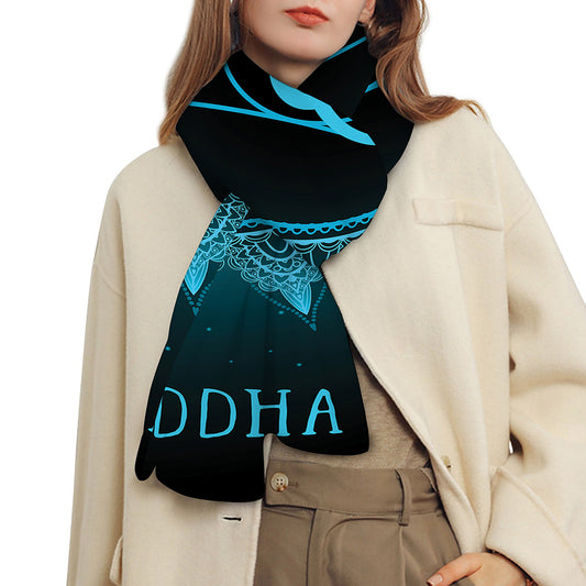Vishuddha Chakra Symbol Print Scarf