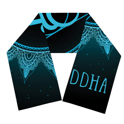 Vishuddha Chakra Symbol Print Scarf