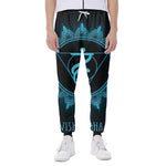 Vishuddha Chakra Symbol Print Scuba Joggers