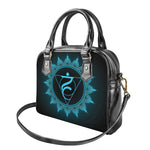 Vishuddha Chakra Symbol Print Shoulder Handbag
