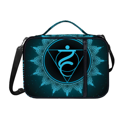 Vishuddha Chakra Symbol Print Shoulder Strap Bible Bag
