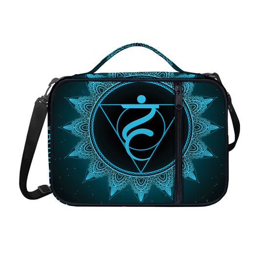 Vishuddha Chakra Symbol Print Shoulder Strap Bible Bag