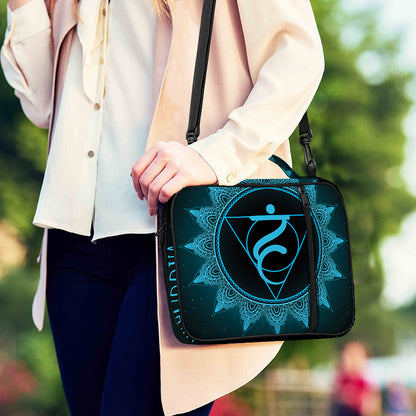 Vishuddha Chakra Symbol Print Shoulder Strap Bible Bag