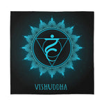 Vishuddha Chakra Symbol Print Silk Bandana