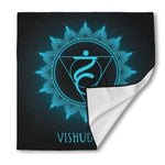 Vishuddha Chakra Symbol Print Silk Bandana