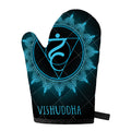 Vishuddha Chakra Symbol Print Single Oven Mitt