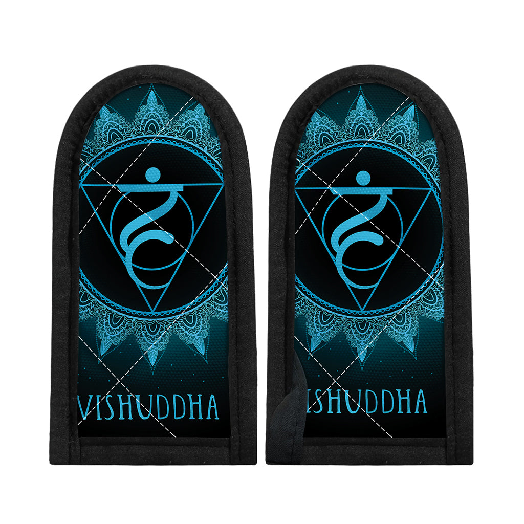 Vishuddha Chakra Symbol Print Skillet Handle Cover