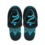 Vishuddha Chakra Symbol Print Slippers