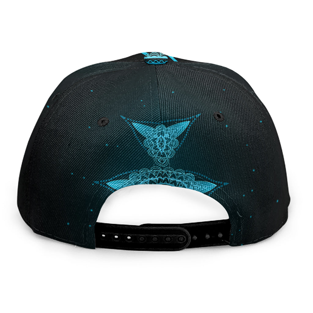 Vishuddha Chakra Symbol Print Snapback Cap