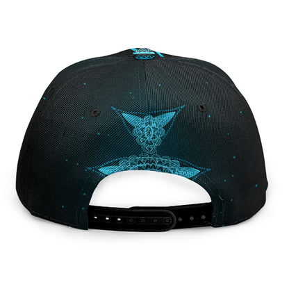 Vishuddha Chakra Symbol Print Snapback Cap